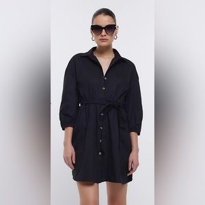 River Island belted shirt dress